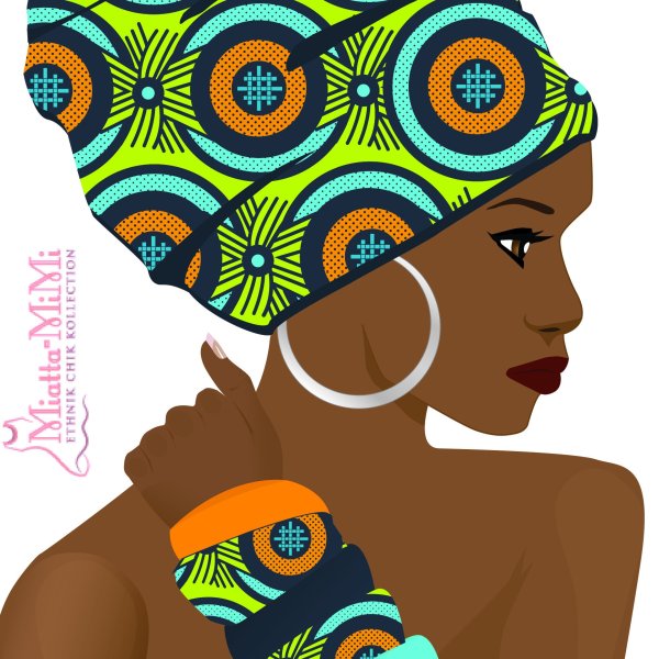 Силуэт африканки