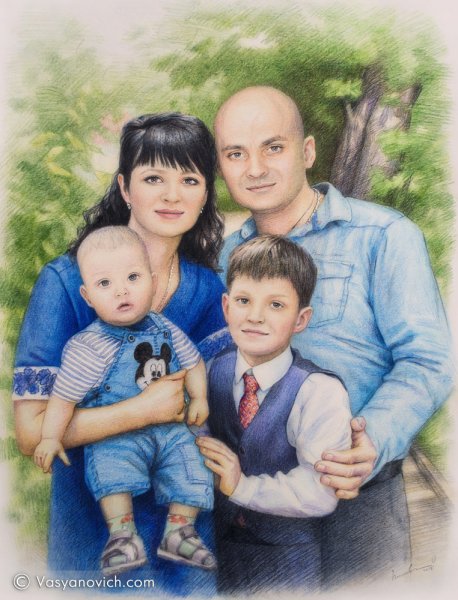 Семейный портрет картина