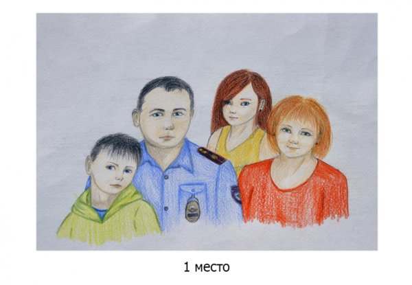 Портреты семьи для детей