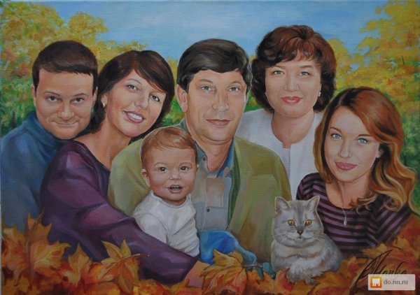 Современный групповой портрет в живописи