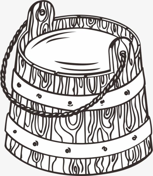 Кадушка раскраска для детей