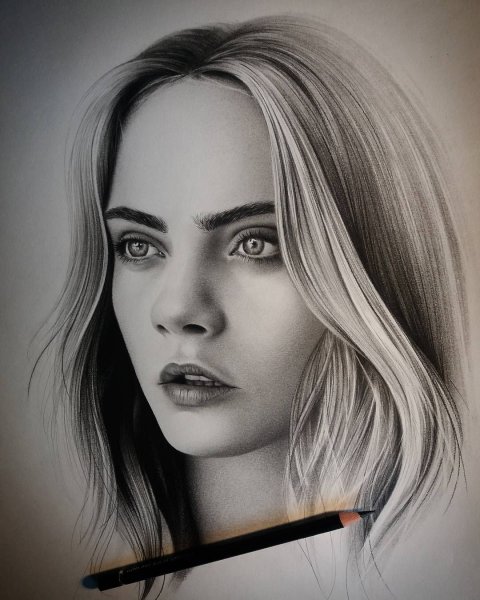 Карандашный портрет Ани Тейлор Джой