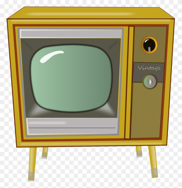 Старый телевизор мультяшный