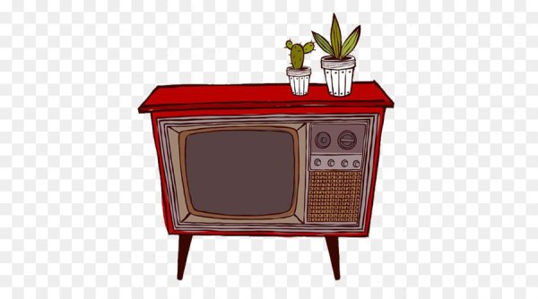 Нарисованный старый телевизор