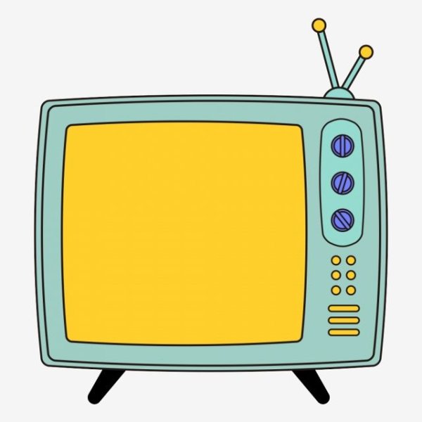 Плоский телевизор рисунок