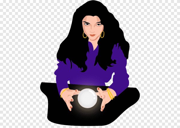 Гадалка иллюстрация