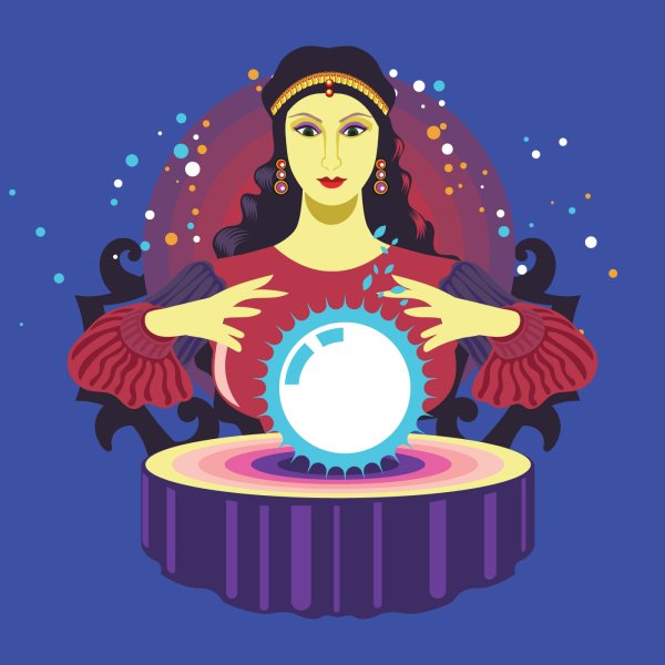 Гадалка рисунок