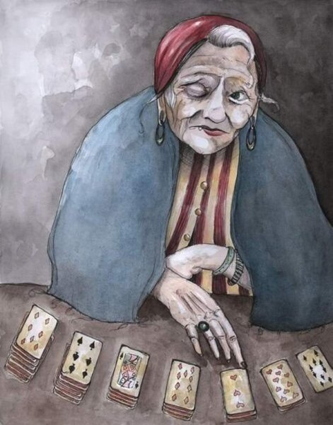 Бабушка гадает