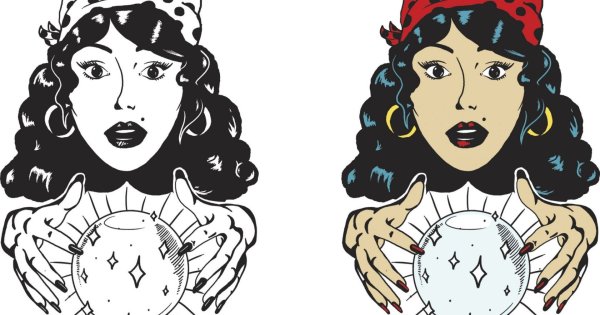 Гадалка Векторная Графика