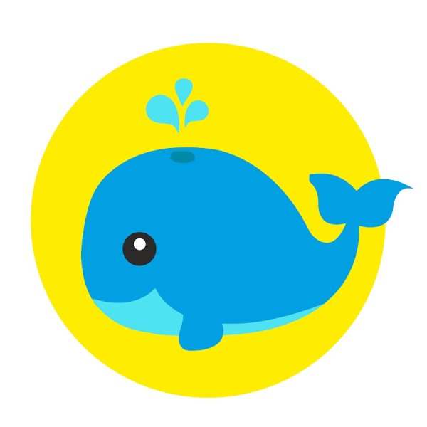 Китенок наклейка