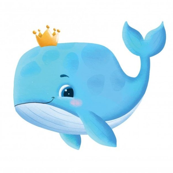 Кит и Китенок иллюстрация