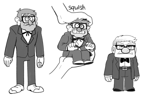 Раскраска Гравити Фолз дядя стен