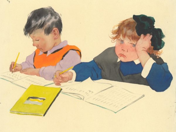 Открытки на тему школьные годы