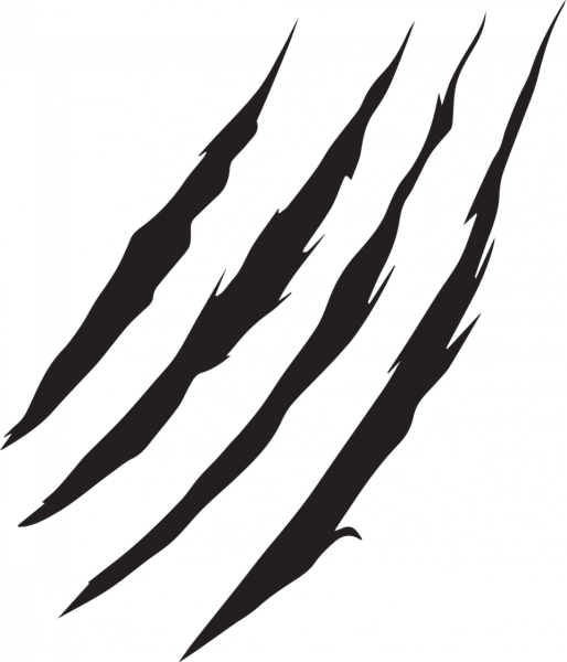 Следы когтей вектор