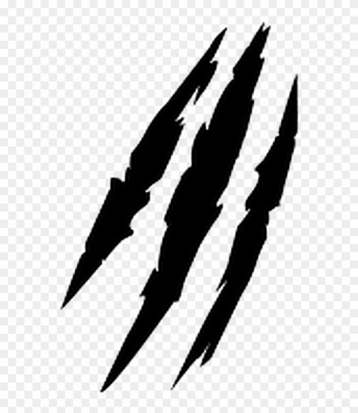 Следы когтей вектор