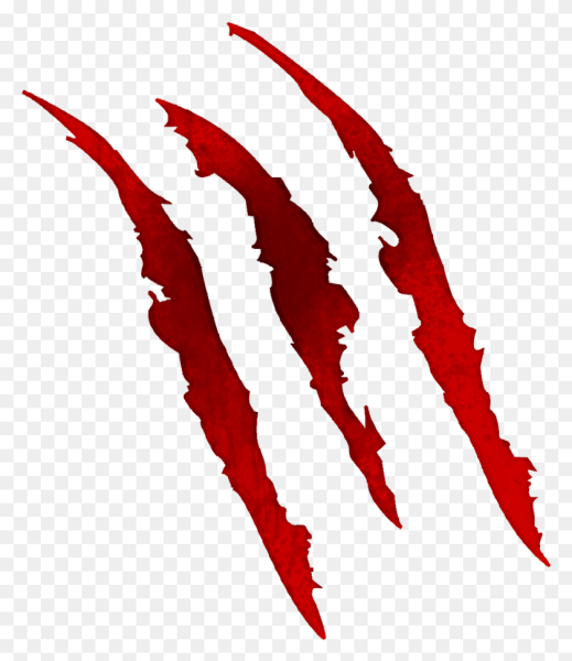 Рваные следы когтей