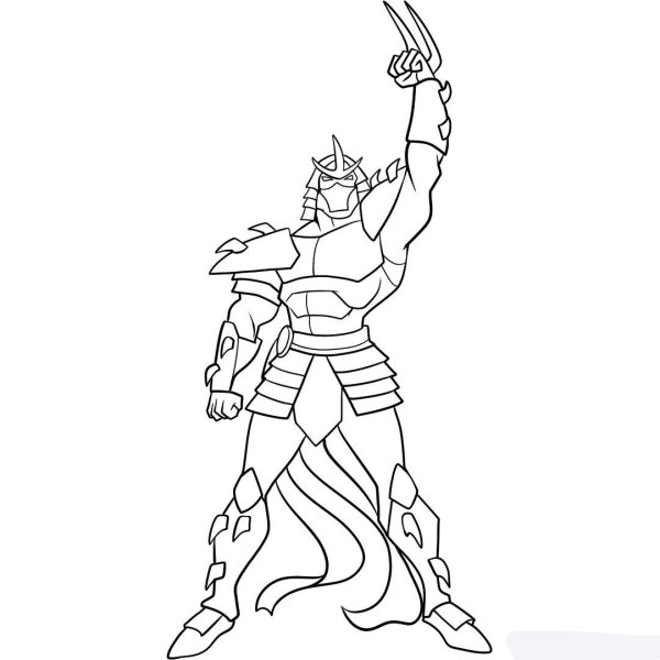 Раскраска Шредера из черепашек ниндзя