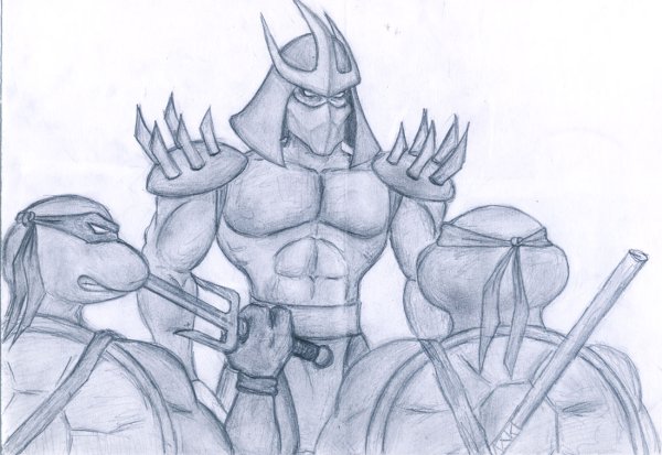 Шреддер Черепашки ниндзя рисовать