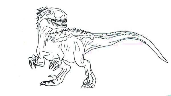 Парк Юрского периода Индораптор белый