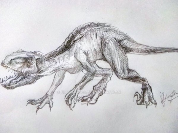 Индораптор и Блю