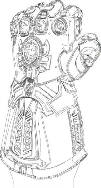 Раскраска перчатки бесконечности