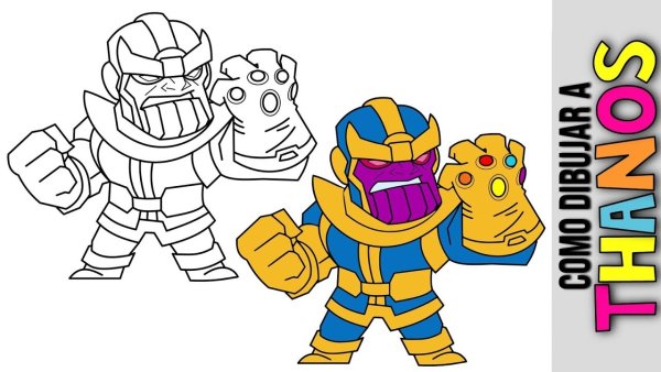 Лего Танос раскраска