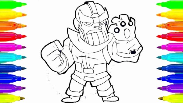 Перчатка ТАНОСА раскраска