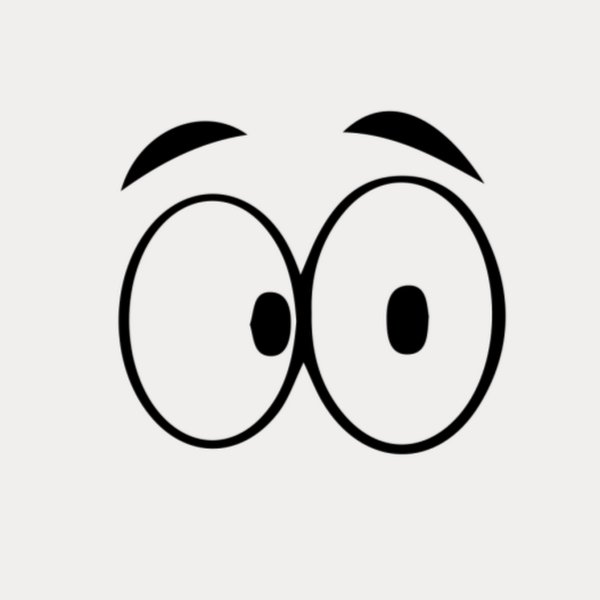 Большие мультяшные глаза