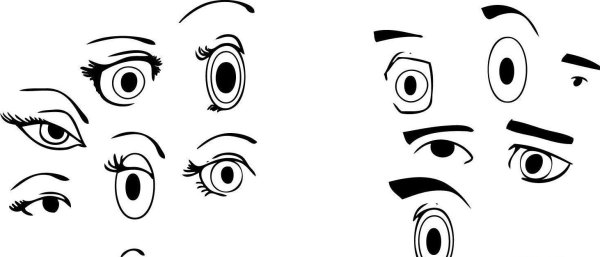 Рисунок удивленных глаз