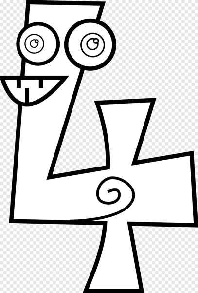 Рисунок из геометрических фигур и цифр