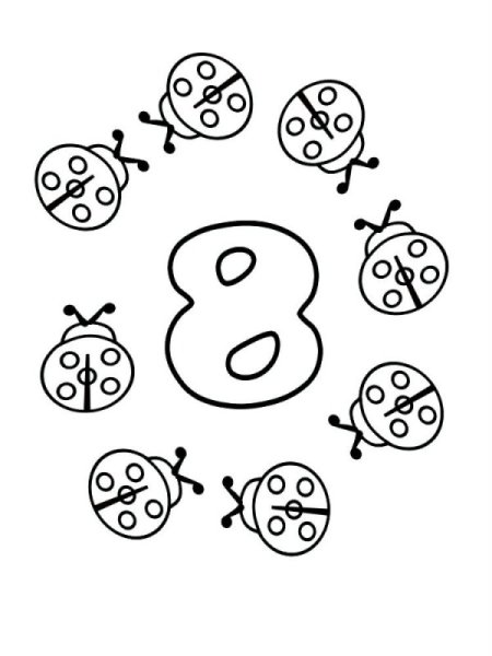 Цифры в виде предметов