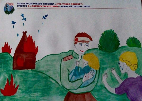 Конкурс рисунков герои нашей армии