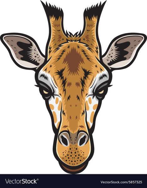 Стилизованная морда жирафа