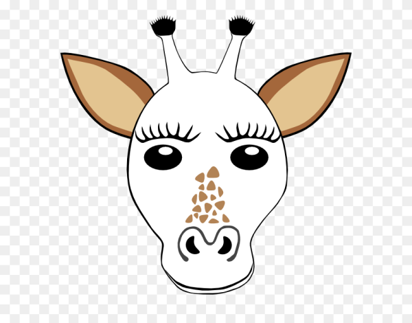 Маска голова жирафа