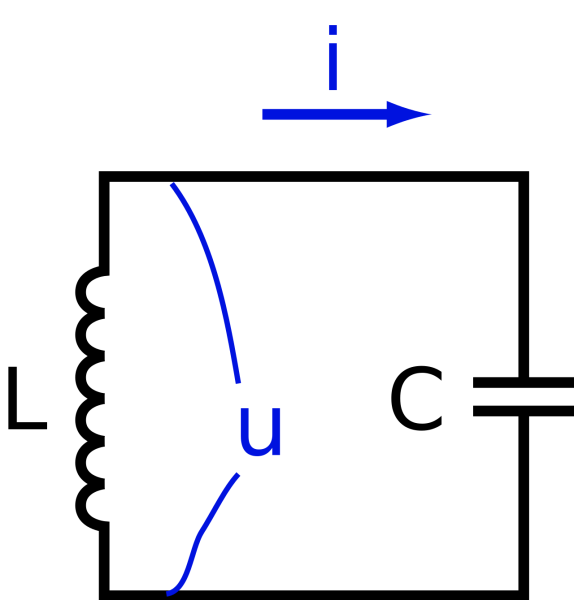 Электрическая схема электрического колебательного контура