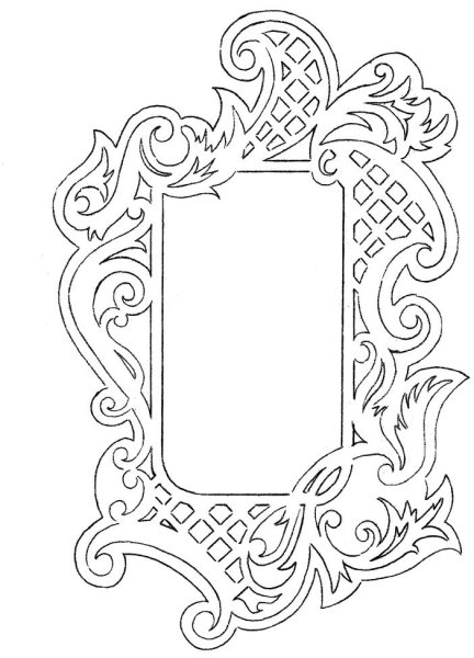 Чертеж фоторамки