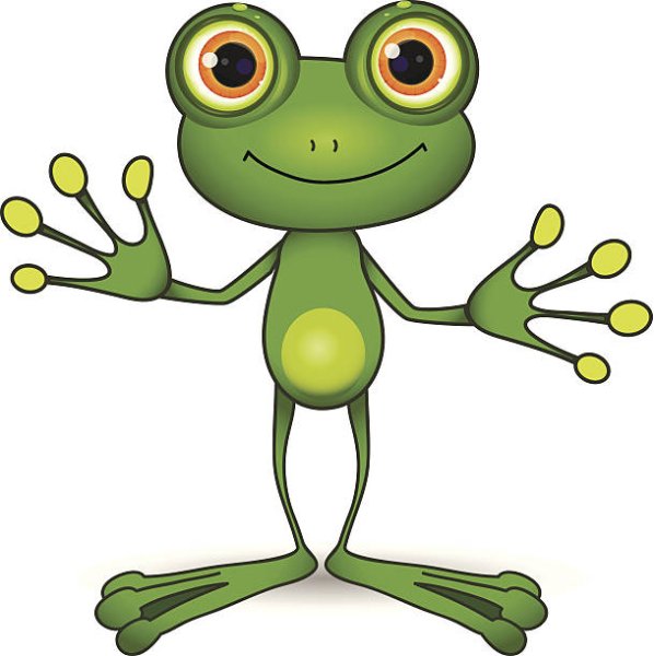 Трафарет лягушачьих глазок