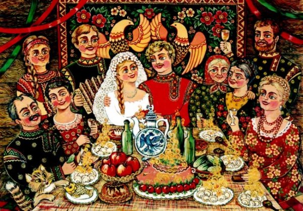 Свадебный пир в древней Руси