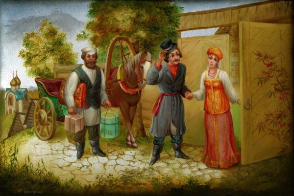 Современная Федоскинская миниатюра