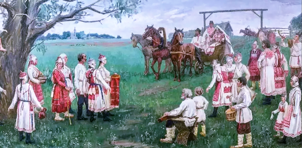 Картина свадьба Чувашская Меркурьев