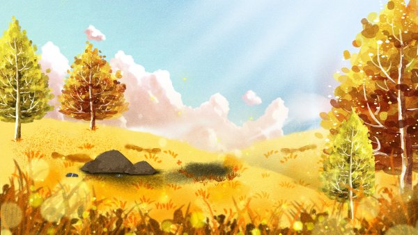 Сказочный осенний лес для детей