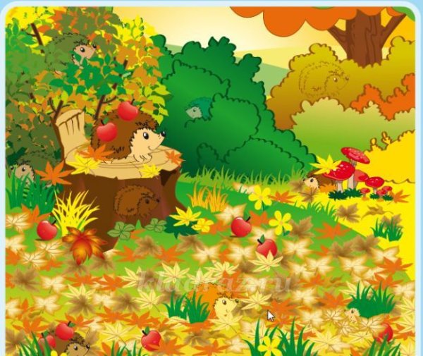 Осенняя Полянка для детей в детском саду-