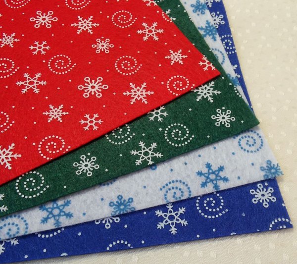 Фетр с принтом