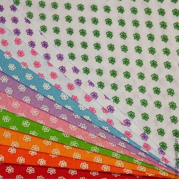 Жесткий фетр с рисунком