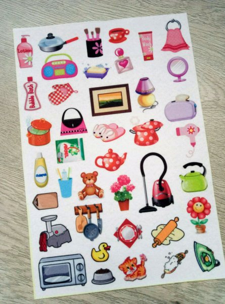 Печать на фетре кукольный домик