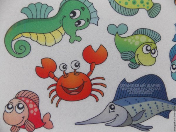 Прикольные рыбки картинки для аппликации