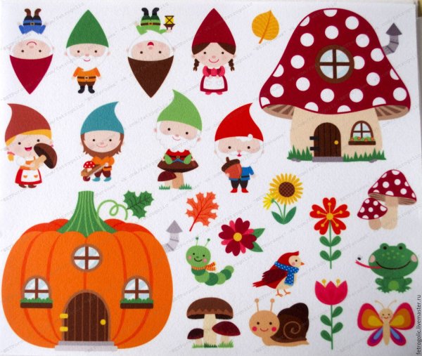 Фетр с принтом