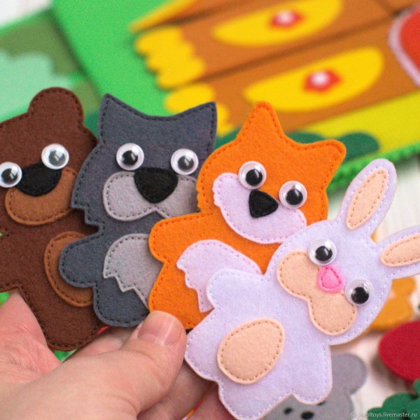 Животные из фетра
