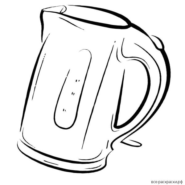 Раскраска чайник электрический