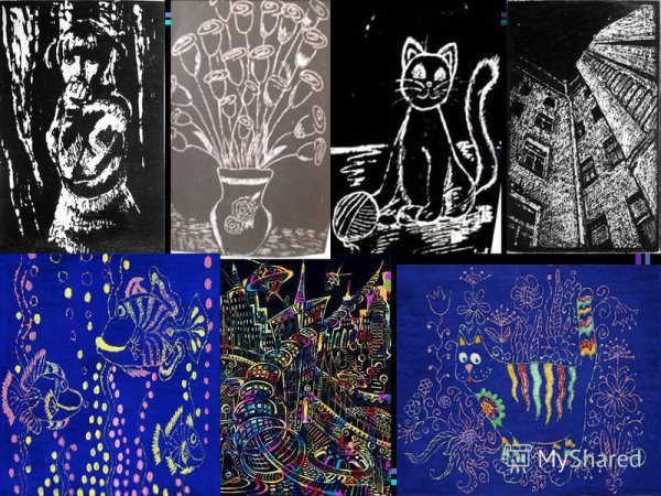 Граттаж (пер. с Франц. «Скрести, царапать»)